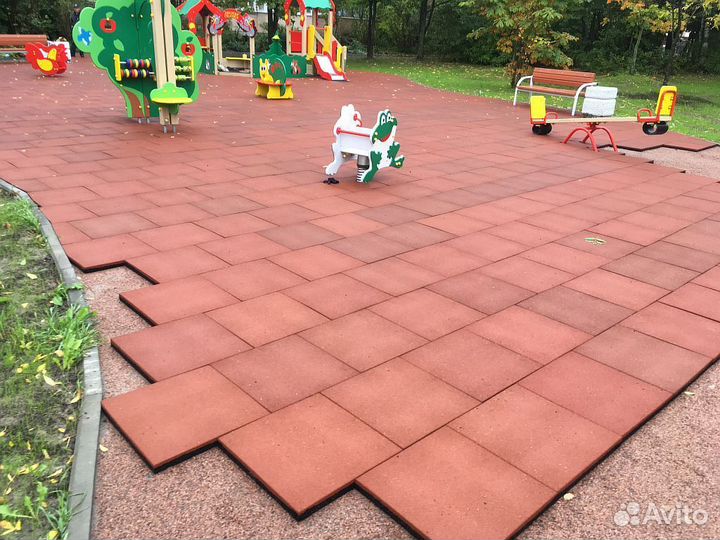 Резиновая плитка 500х500х50