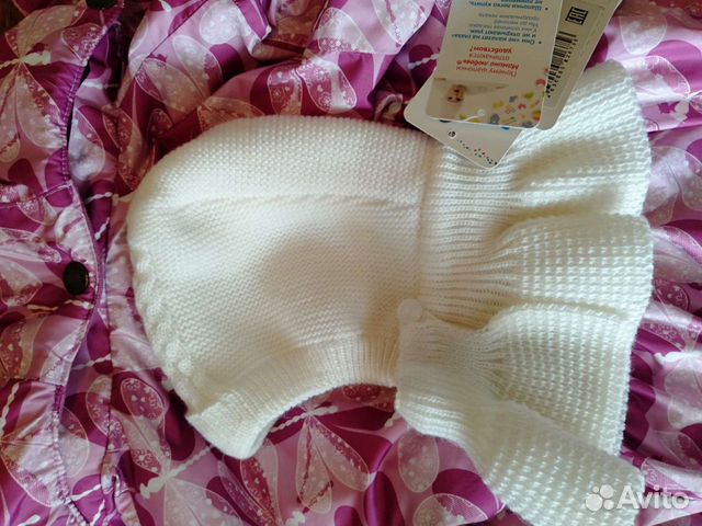 Шапка шлем для детей 6 -9 мес