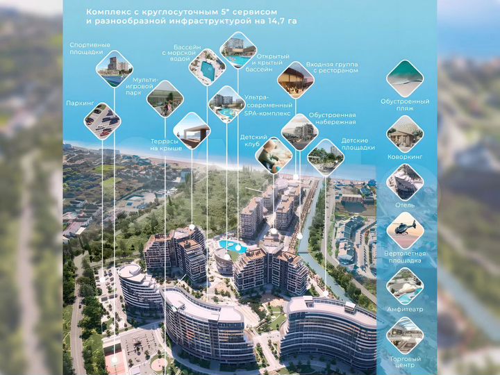 2-к. апартаменты, 42,7 м², 2/7 эт.