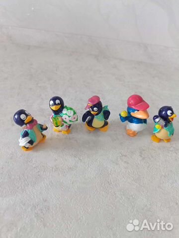 Набор из пяти игрушек из киндера, 90-е годы