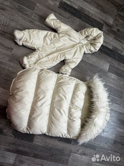 Теплый конверт на выписку зимний