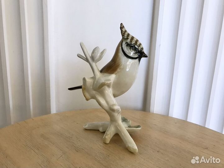 Фарфоровая статуэтка Хохлатая Синица Карл Энс