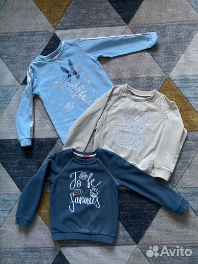 Вещи для девочки 104 платья рубашки кофты леггинсы