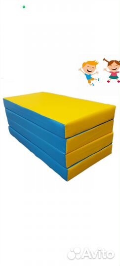 Мат гимнастический складной