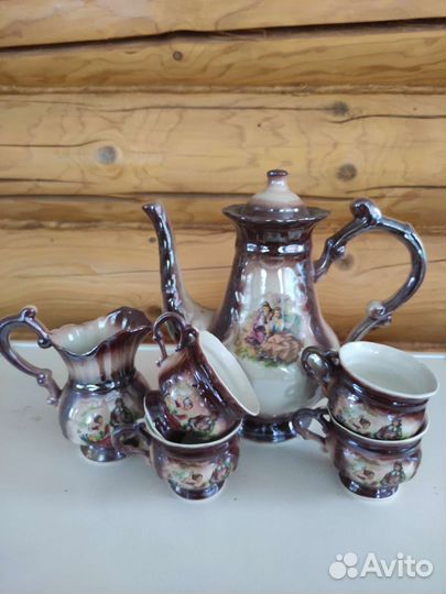 Кофейный сервиз СССР Гусь Хрустальный