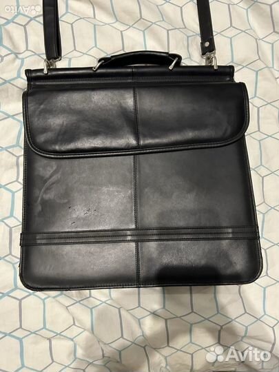 Мужской кожаный портфель для документов