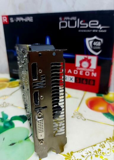 Видеокарта RX 560 4 GB Sapphire pulse