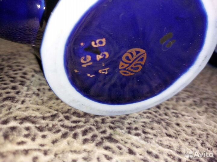Набор фарфор СССР винтаж кобальт