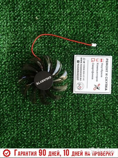 Вентилятор кулер для видеокарты 75мм 2pin