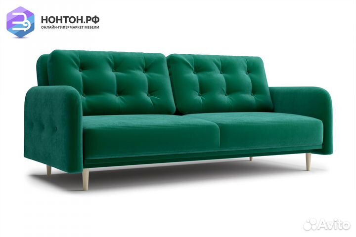 Диван книжка Париж изумрудный