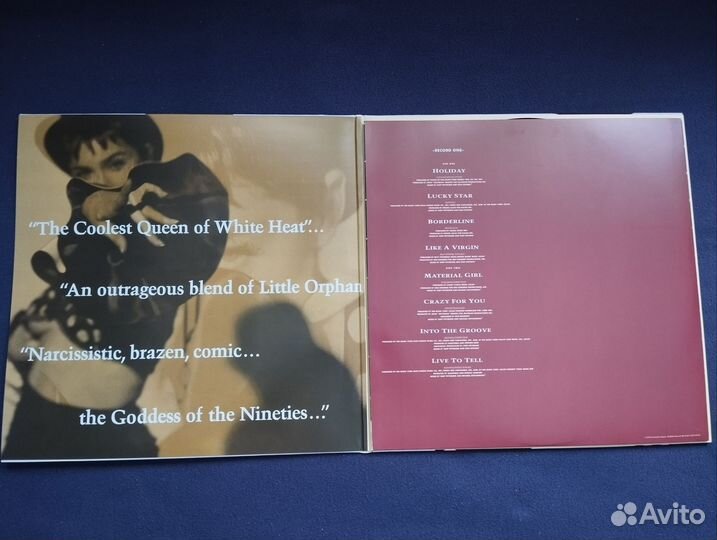 Madonna Immaculate collection 2LP