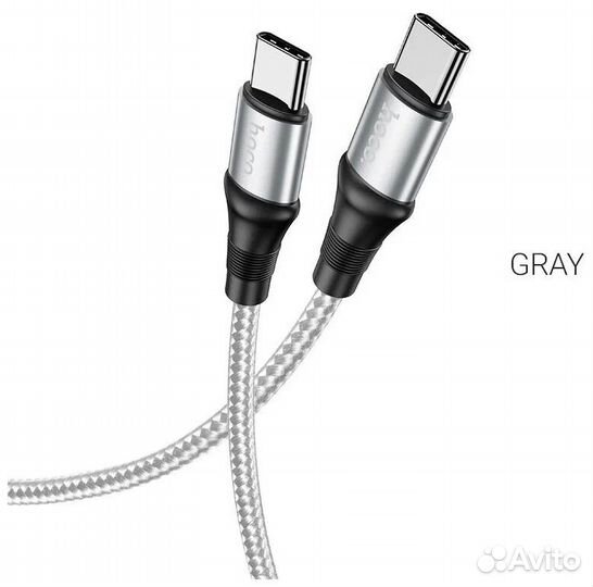 Кабель Type-C - Type-C hoco X50 Exquisito, 2.0м, к