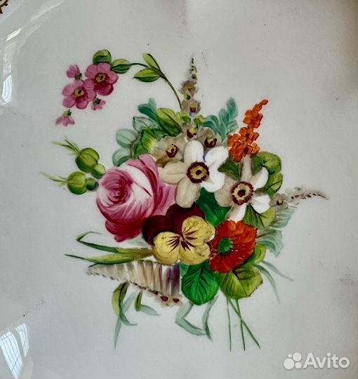 Высокая ваза для фруктов и сладостей. Англия