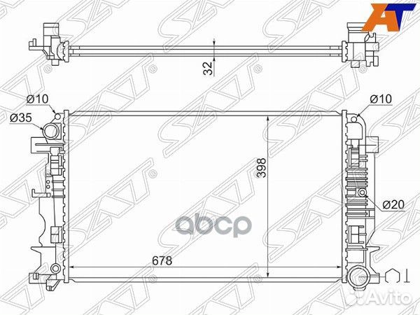 Радиатор Mercedes-Benz Sprinter 06-18 / Volkswagen