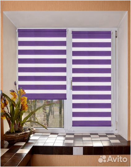 Жалюзи рулонные день ночь