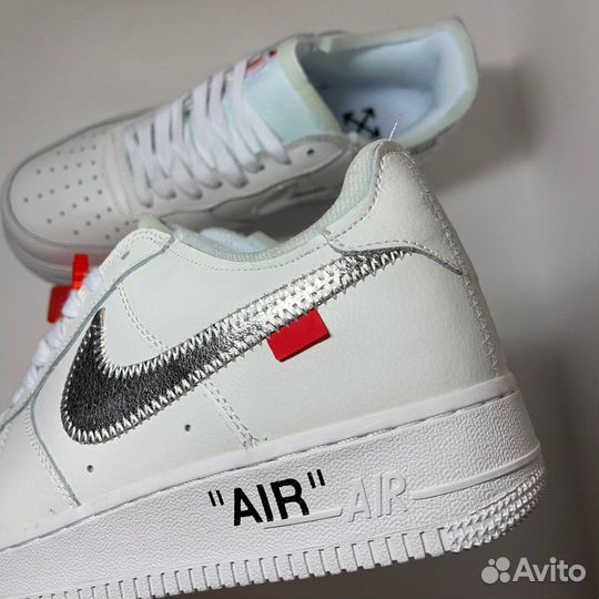 Кеды Nike Air Force Off-White LUX кожа новые