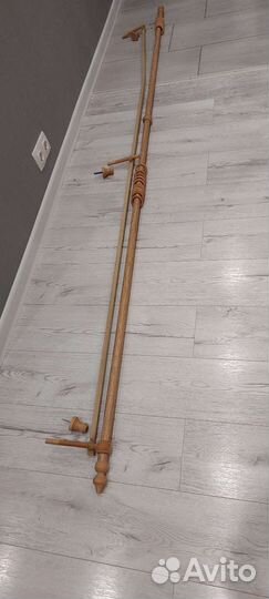 Карниз двухрядный деревянный 2,7м