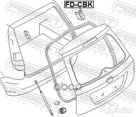 FD-CBK демпфер крышки багажника Ford Fusion 01