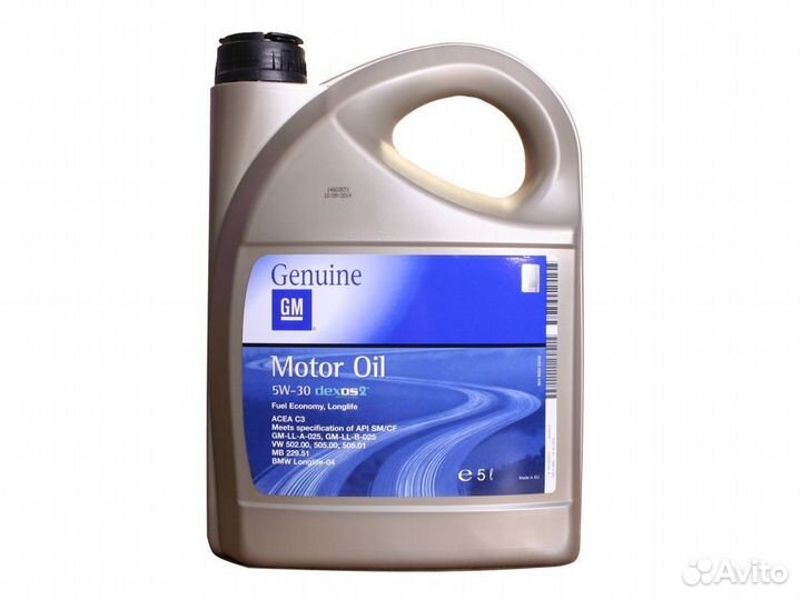 General motors (Европа) dexos2 5W30 5 Л