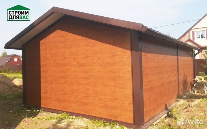 Гараж из сендвич панелей