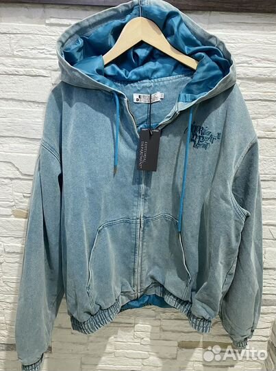 Джинсовая куртка оверсайз, на 46-50 р. новая