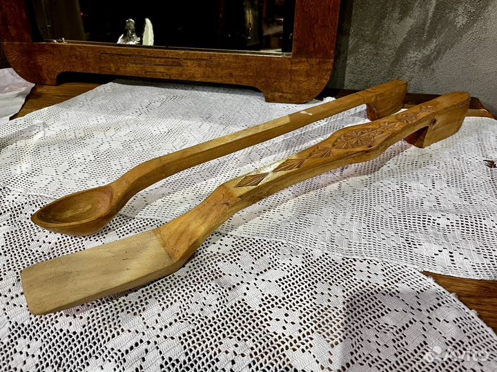 Ложка деревянная старинная