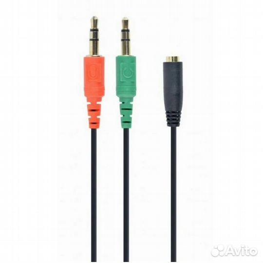 Аудио разветвитель 2x jack 3.5 3p (папа) - jack