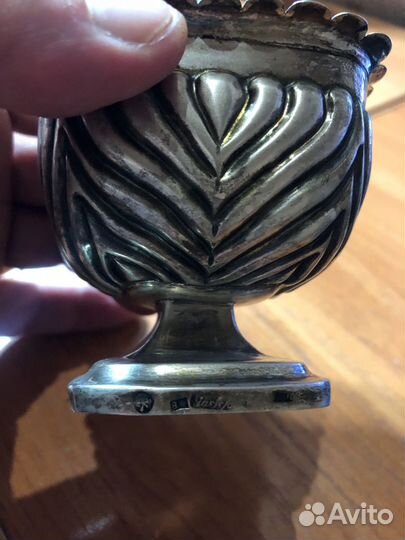 Сахарница серебряная 84 пробы