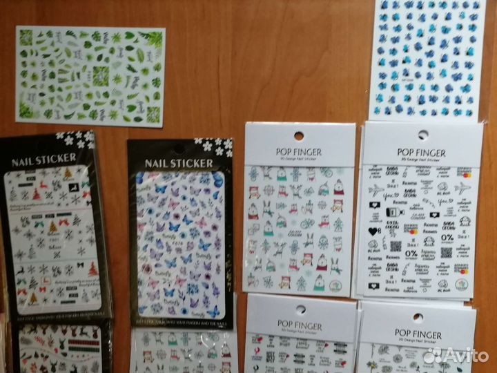 Наклейки для ногтей 3D