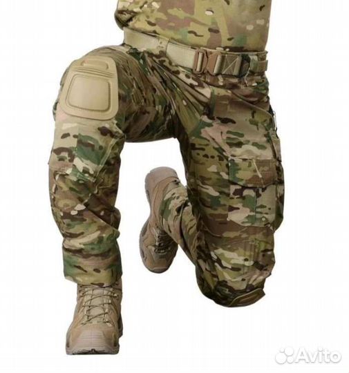 Тактические боевые штаны + наколенники