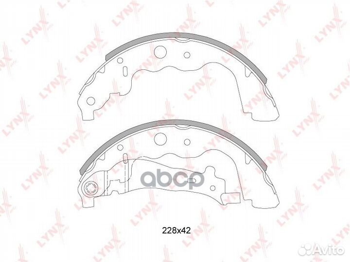 Колодки тормозные барабанные зад BS6304 LYN