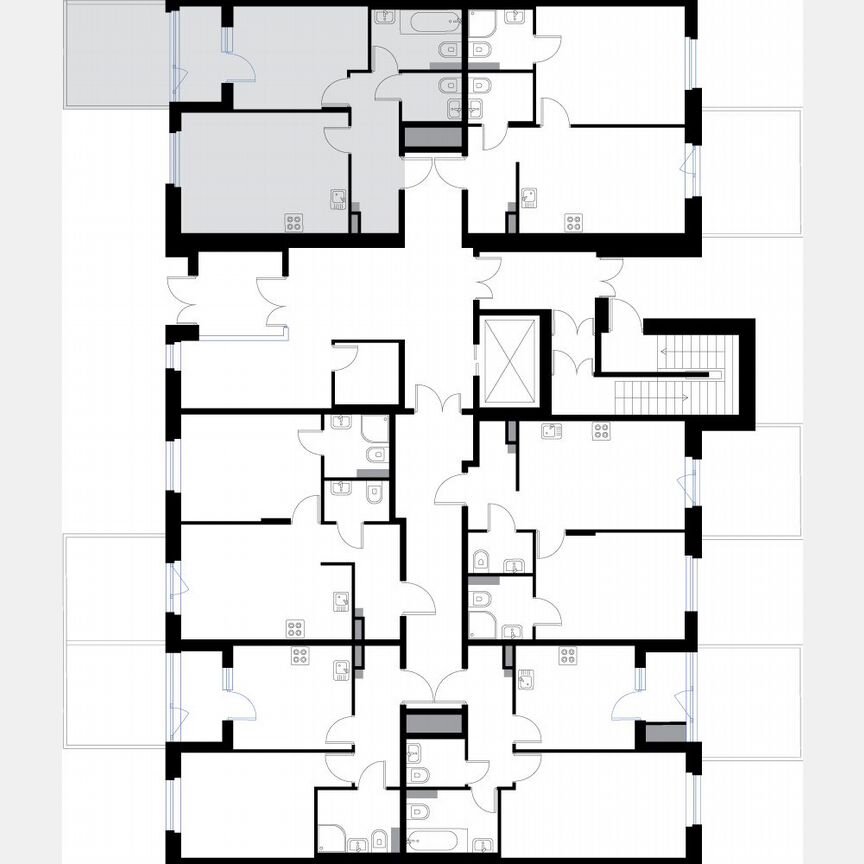 1-к. квартира, 46,2 м², 1/3 эт.