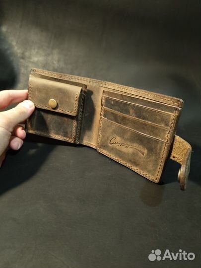 Портмоне мужское натуральная кожа ручная работа