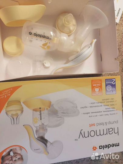 Молокоотсос ручной Medela harmony+соска calma