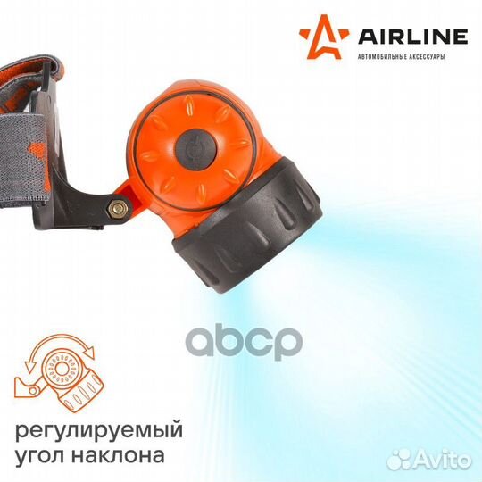 Фонарь налобный на батарейках LEDx19 airline AF