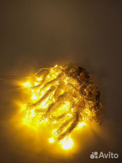 Гирлянда штора Оптом 1,5*1,5м,2*2м,3*2м,3*3м