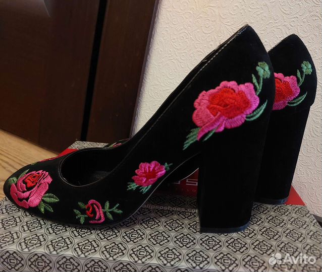 Туфли 37р.Натуральная замша