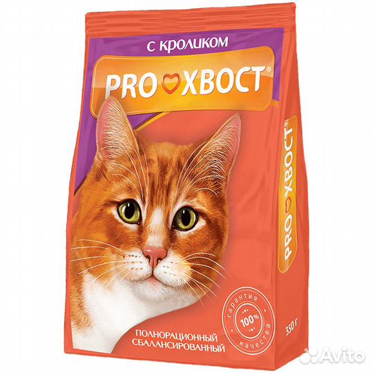 Корм Прохвост с кроликом для кошек