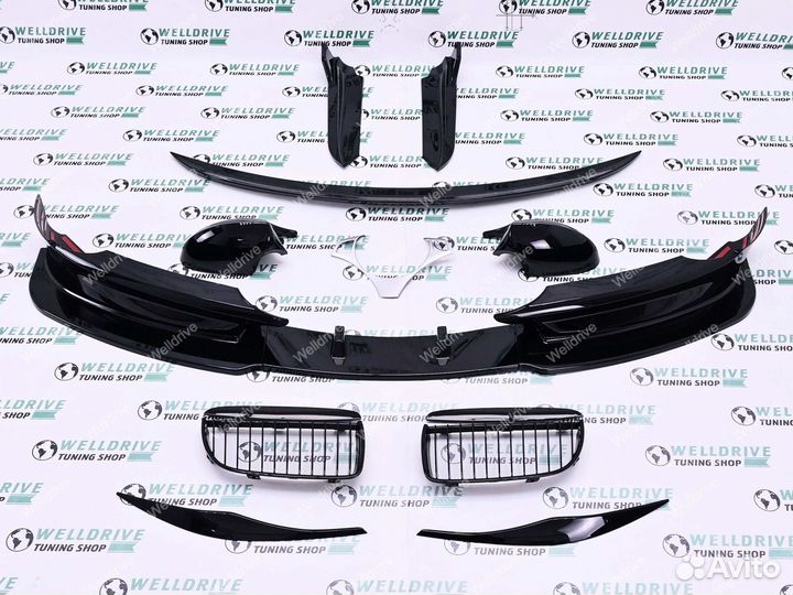 Обвес BMW 3 E90 E91 pre lci без М-пакета спойлер