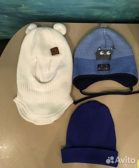 Шапочки для мальчика 48-50см