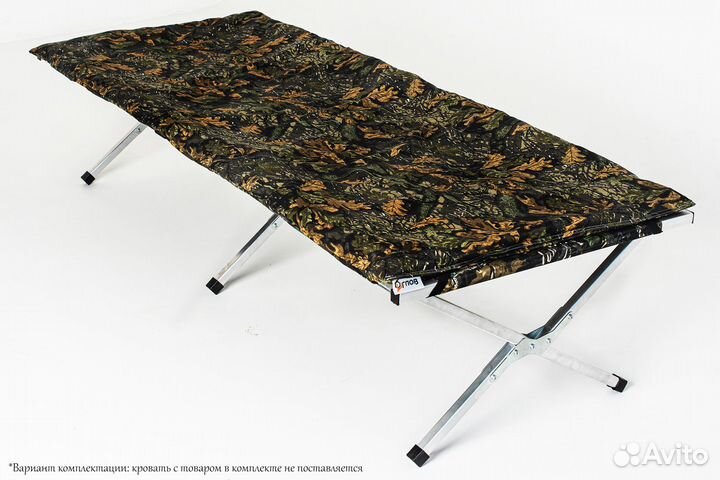 Матрац+широкий чехол для раскладушки 180/190/200см