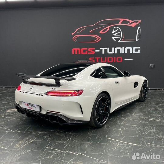 Задний бампер + спойлер стиль GT-R AMG GT C190