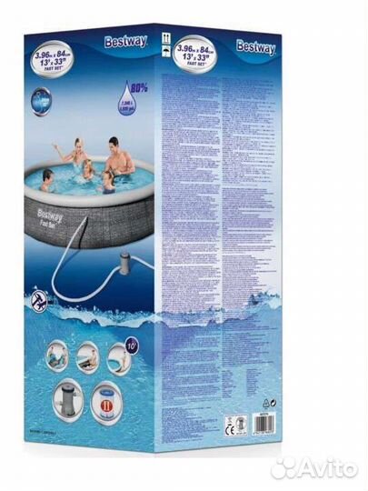 Бассейн Bestway 396х84 новый