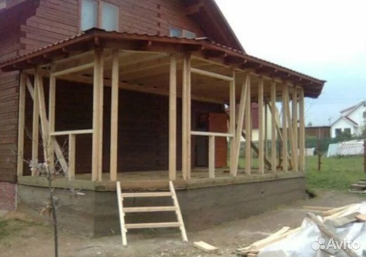 Строительство пристроек веранд террас