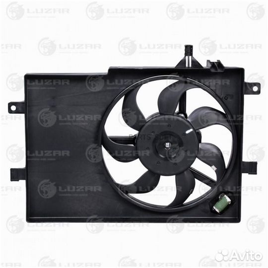 Вентилятор двигателя Fiat Albea (02) (с кожухом и