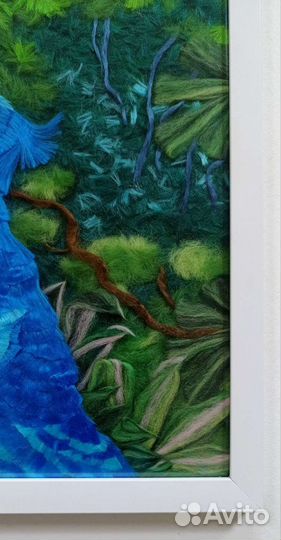 Картина из шерсти подарок на свадьбу юбилей