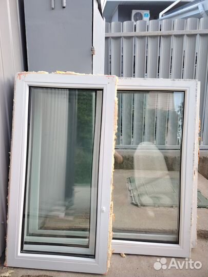 Окна пластиковые бу глухие