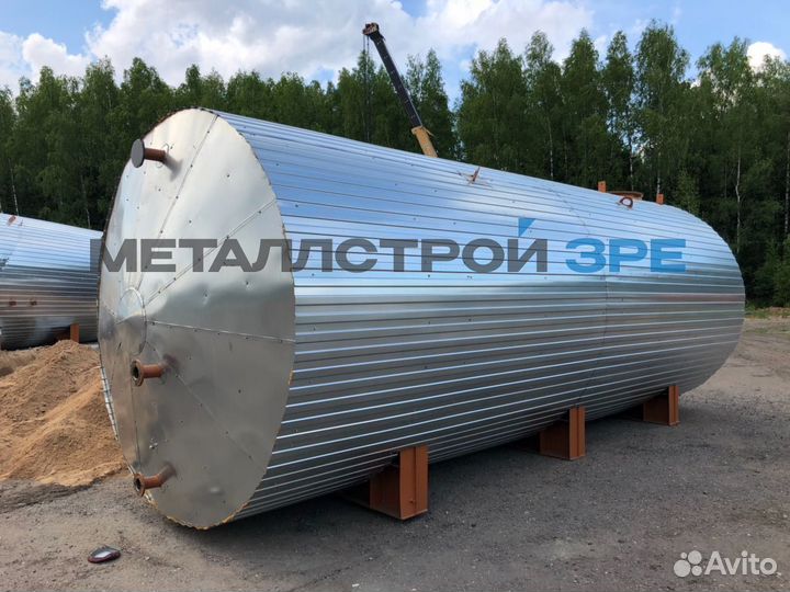 Резервуар горизонтальный стальной ргс-50 кубов