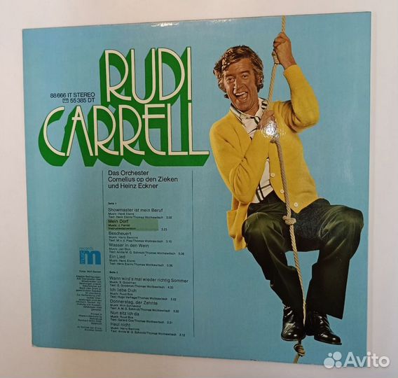 Винтажная виниловая пластинка LP Rudi Carrell (Ger