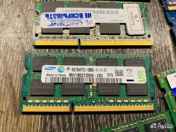 Оперативная память SO-dimm DDR3 4GB в асортименте